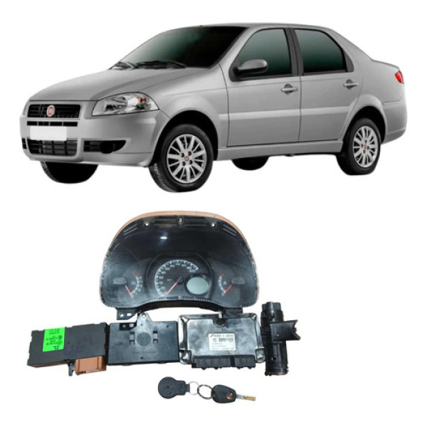 Kit Code Módulo Injeção Siena Palio 2013 1.0 55251991