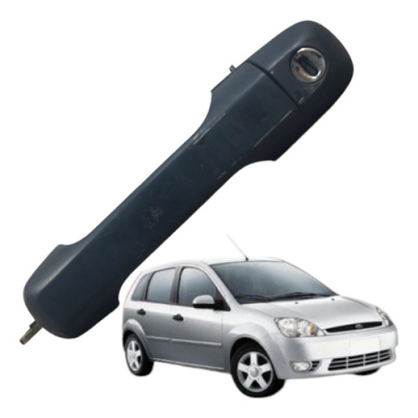 Maçaneta Externa Diant Direita Fiesta 4p 2006 A 2009 1.0 Preto Dianteira