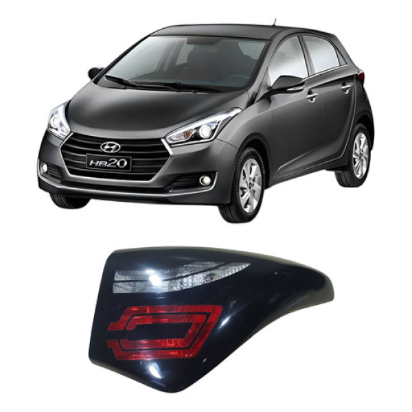 Lanterna Traseira Direita Hyundai Hb20 2017 1.0 3c 9827282 D Direito/passageiro Preto