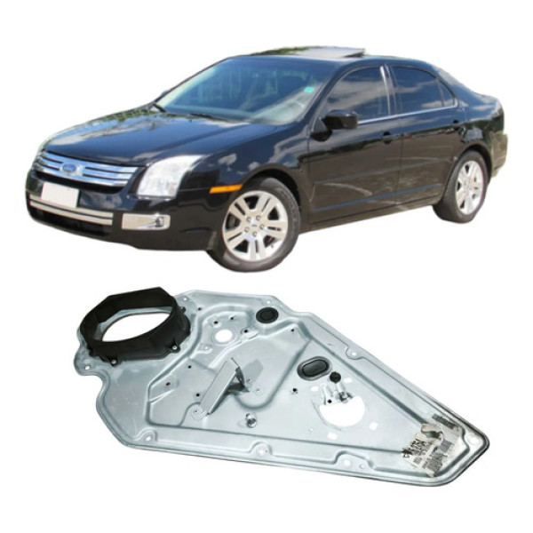 Suporte Maquina Traseira Direita Ford Fusion 2006 6h636e535 Preto