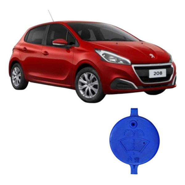Tampa Reservatório Água Limpador Parabrisa Peugeot 208 2019  Prata