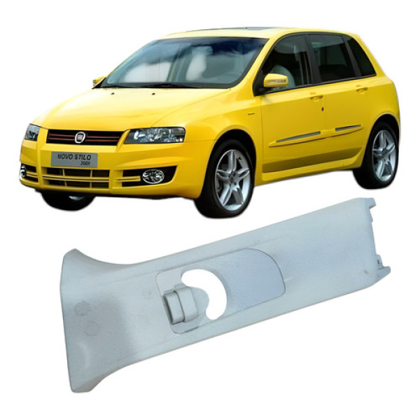 Moldura Coluna Central Cinto De Segurança Fiat Stilo 2009 Branco