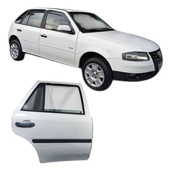 Porta Traseira Direita Volkswagen Gol 1.0 2009 02wb882 Traseira Direito Branco