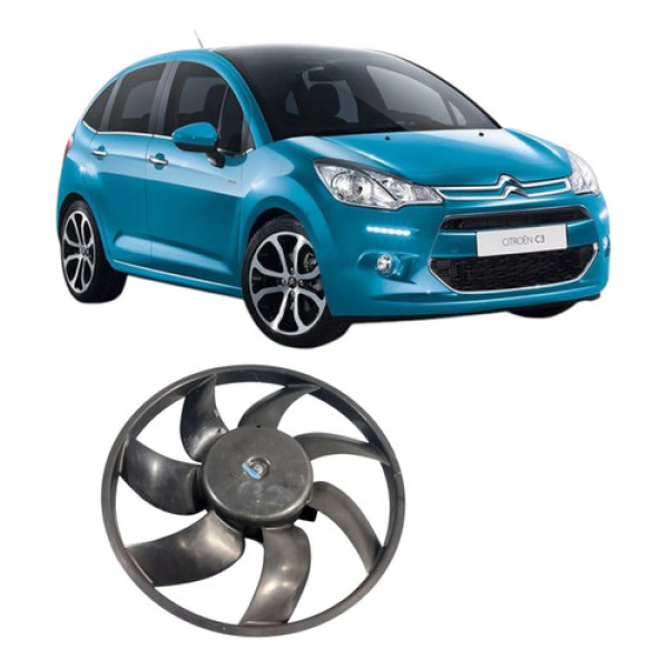 Ventoinha Eletro Ventilador Citroen C3 2013 2014 2015 2016