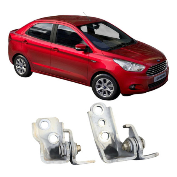 Par Dobradiças Dianteira Esquerda Ford Ka 1.0 3c 2018-2021