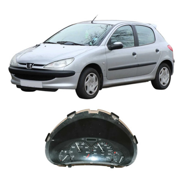 Painel De Instrumentos Peugeot 206  1.0 5550003000 Original Preto