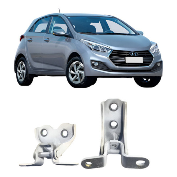 Par Dobradiças Dianteira Direita Hyundai Hb20 1.0 3c 2018 