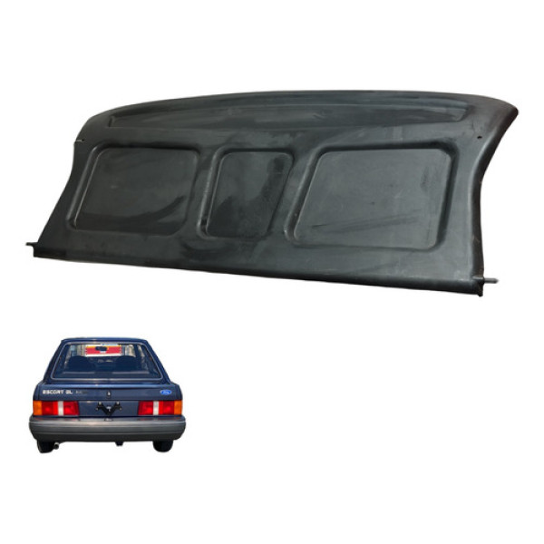 Tampao Porta Mala Bagagito Escort 1987 Ate 1992 - Preto Preto