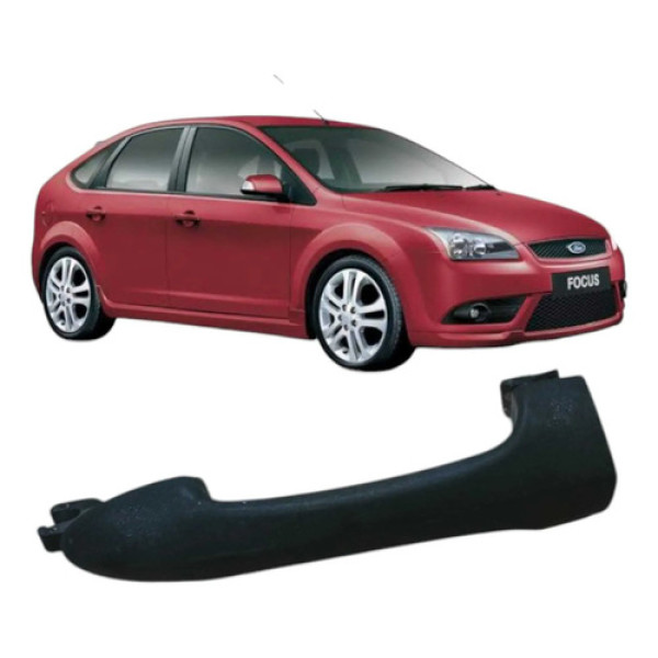 Maçaneta Externa Dianteira Direita Ford Focus 2008  Xs41a22 Preto Dianteira