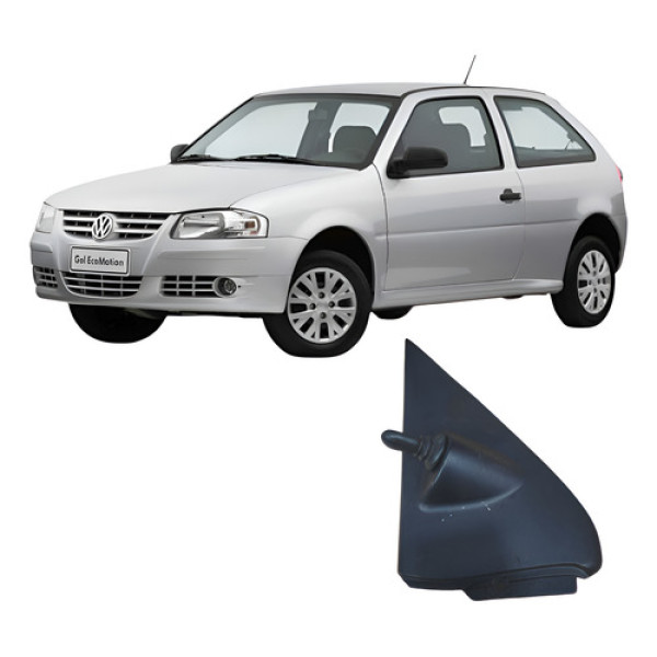 Acabamento Interno Retrovisor Esquerdo Volkswagen Gol 2011 Branco