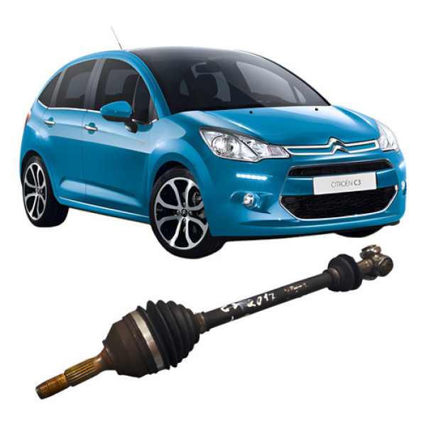 Semi Eixo Diant Esq Para Citroen C3 1.2 12v 3cc 2017 2020