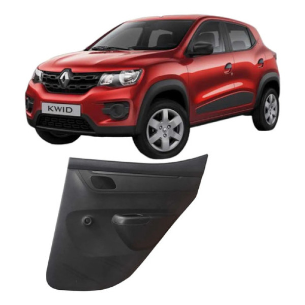 Forro Porta Traseira Direita Renault Kwid 2018 1.0 3c  Preto