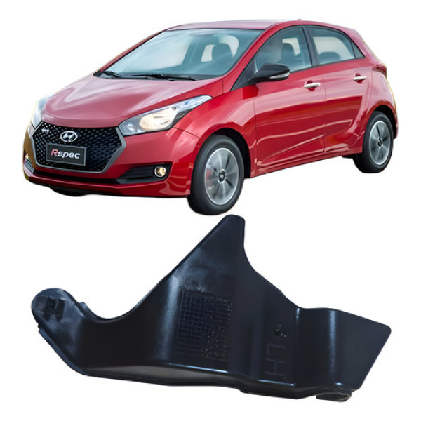 Capa Haste Porta Dianteira Esquerdo Hyundai Hb20 2017 Branco Branco