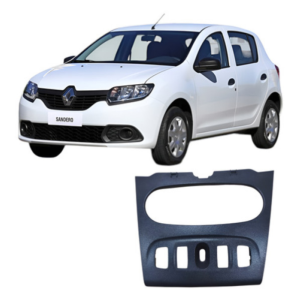 Moldura Inferior Painel Central Renault Sandero 2017