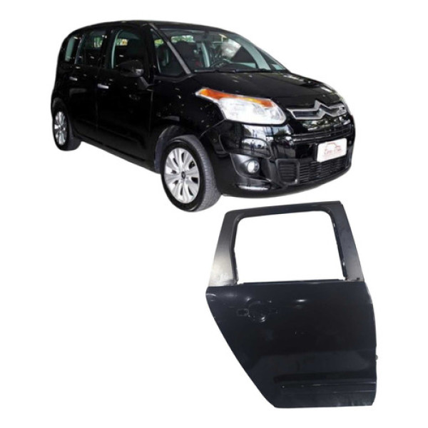 Porta  Traseira Direita  C3 Picasso 1.5 2014 202010 - Traseira - Direito - Preto