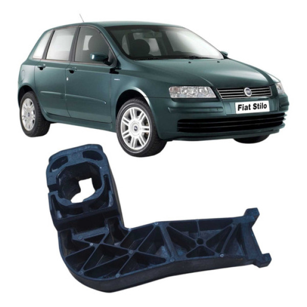 Suporte Miolo Chave Dianteiro Esquerdo Fiat Stilo 2003 Preto