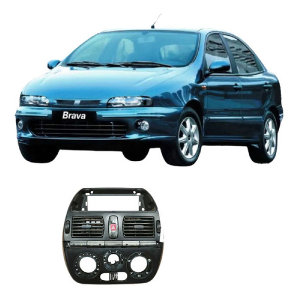 Moldura Central Difusor Fiat Brava 2001 Original 225187