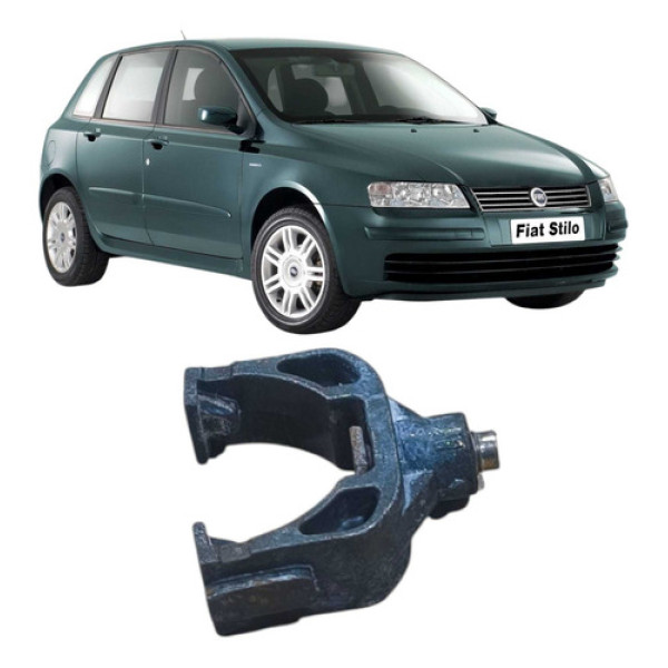 Presilha Maçaneta Dianteira Direita Fiat Stilo 1.8  2003 Prateado