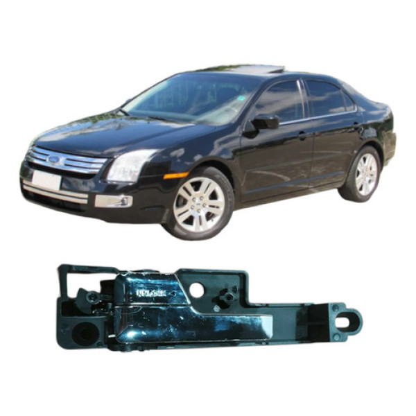 Maçaneta Dianteira Esquerda Fusion 2006 2.3 Original Preto Dianteira