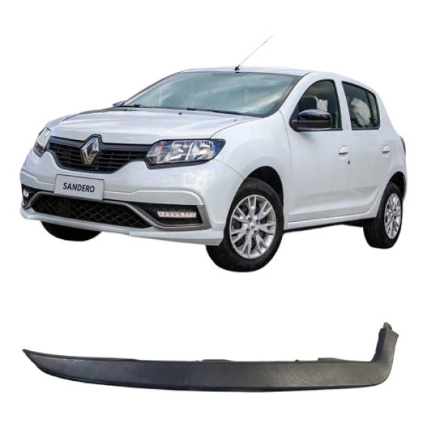 Friso Moldura Do Farol Direito Sandero 1.0 2015 260448351r  Preto