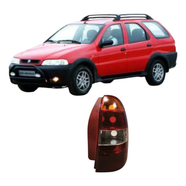 Lanterna Traseira Direita Fiat Palio Weekend 2001 Original Direito/passageiro Vermelho