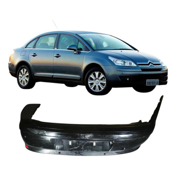 Parachoque Traseiro Preto Citroën C4 2.0 2009 Original