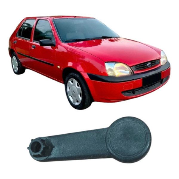 Manivela Vidro Ford Fiesta Gl 2000 1.0 4p Original   Preto