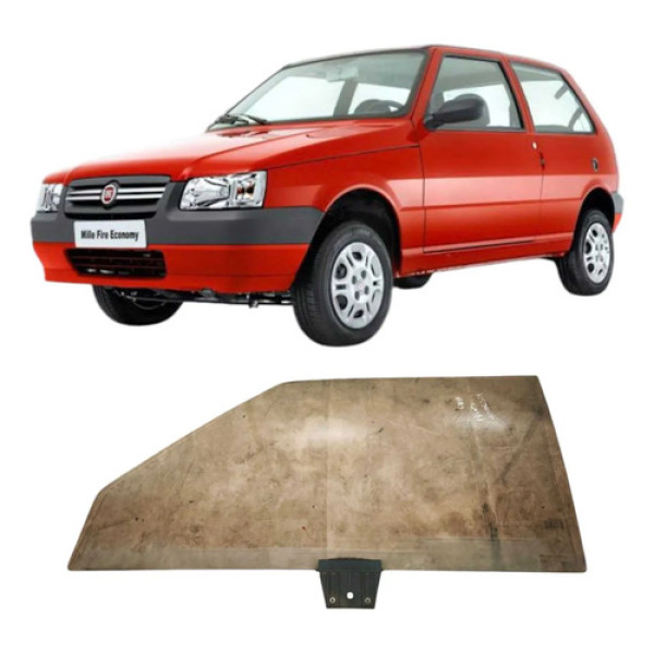 Vidro Fiat Uno Mille 2010 Dianteira Esquerda 1.0 2p Original
