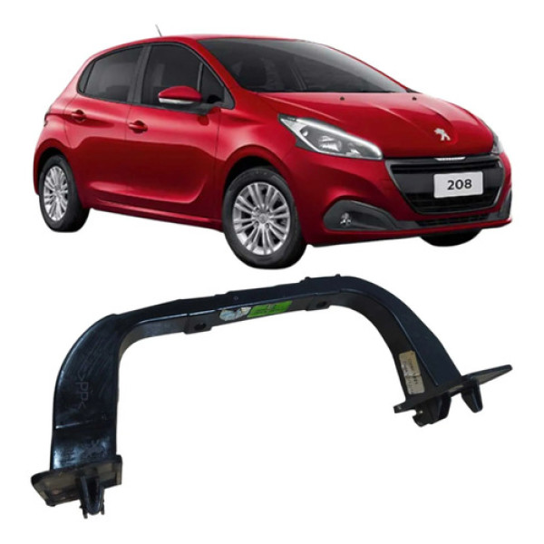 Suporte Interior Maçaneta Dianteiro Direito Peugeot 208 2019 Prata Dianteira