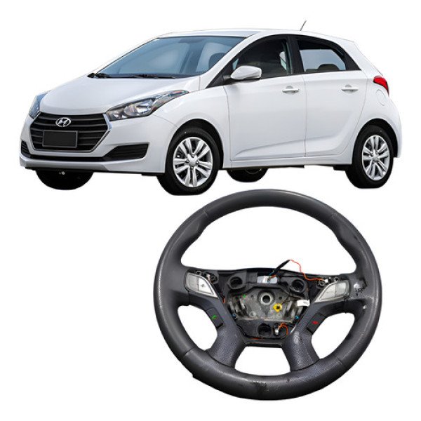 Volante Direção Hyundai Hb20 1.0 3c 2018-2021 34118166.. Preto