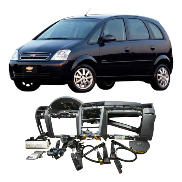 Kit Airbag Chevrolet Meriva 2012 1.4 94706291 Preto