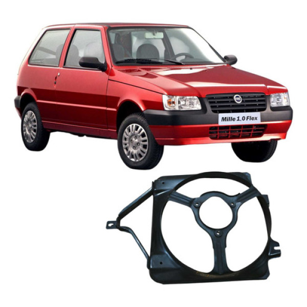 Defletor Proteção Ventoinha Radiador Fiat Uno Mille 2006