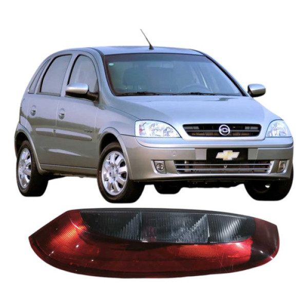 Lanterna Traseira Esquerda Chevrolet Corsa 2006 1.8 Original Esquerdo/motorista Vermelho