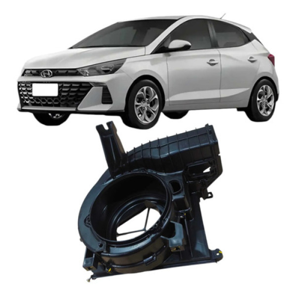 Suporte Eletroventilador Hyundai Hb20 2021 Original Preto