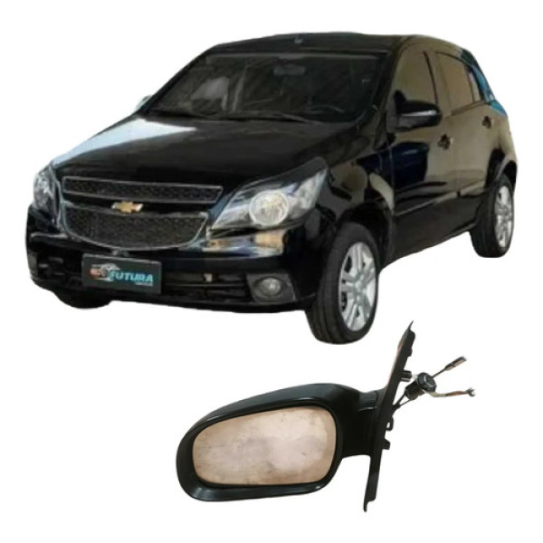 Retrovisor Manual Direito Chevrolet Agile 2009 Original