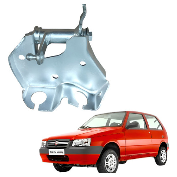 Suporte Trambulador Cabos Seletora Uno Mille 2p 2006 A 2012 Prata