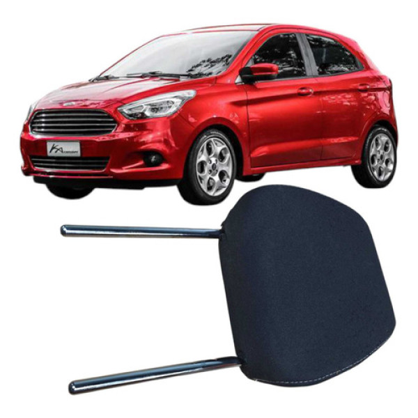 Encosto Cabeça Dianteiro Esquerdo Ford Ka 2015 1.0 3c Preto