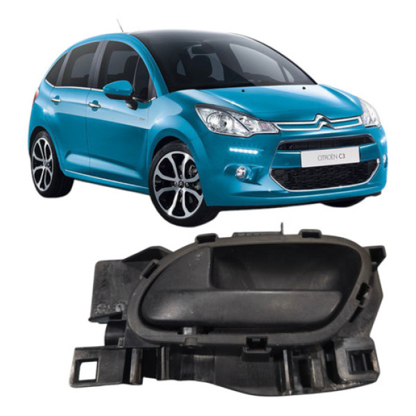 Maçaneta Interna Dianteiro Esquerdo Citroen C3 2013 2019 Dianteira