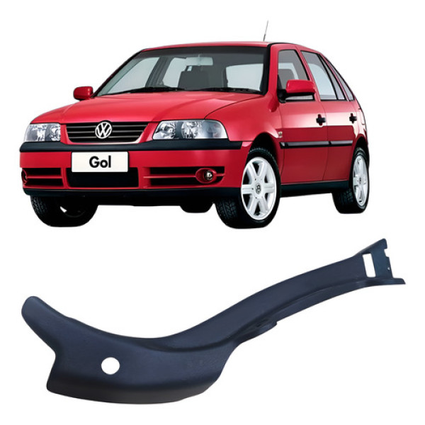 Soleira Traseira Esquerda Vokswagen Gol 2005 1.0 373867287 Preto