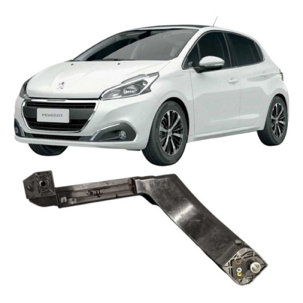 Guia Vidro Porta Traseira Direita Peugeot 208 2017  Preto