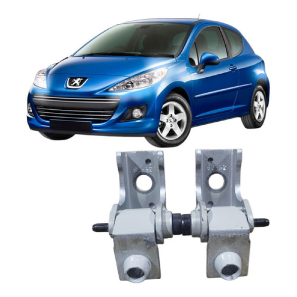 Par Dobradiça Porta Traseira Esquerda Peugeot 207 2007/2014