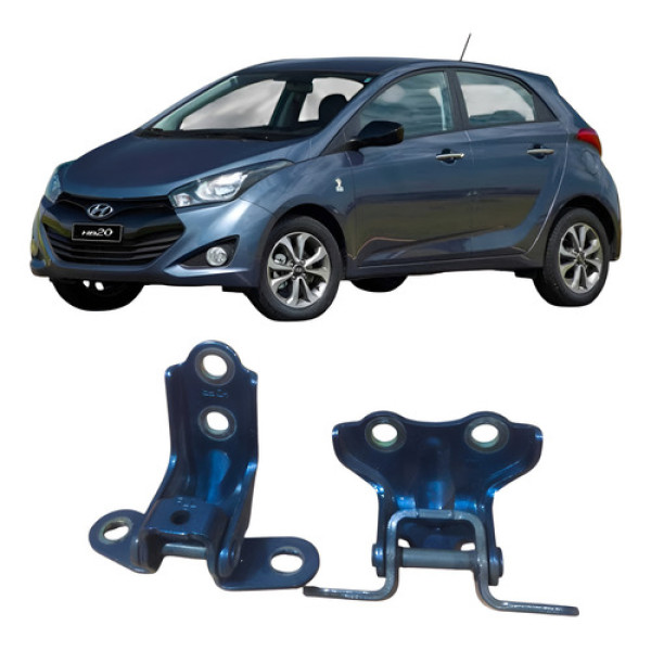 Par Dobradiça Traseira Esquerda Hb20 2017 1.0 3c