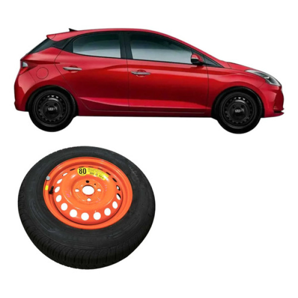 Roda Estepe Ferro Aro 14 4 Furos Hb20 2018 529101s000 Preto