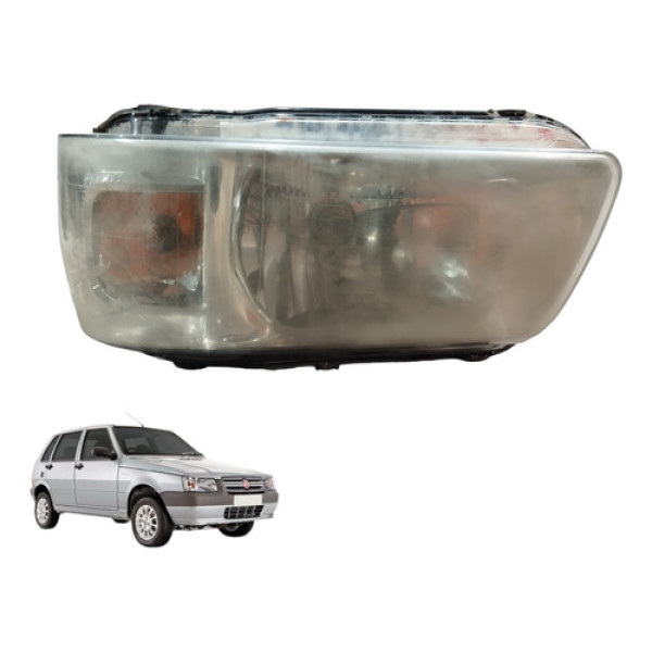 Farol Dianteiro Esquerdo Uno Fire 04/12 Com Detalhe Esquerdo Esquerdo/motorista