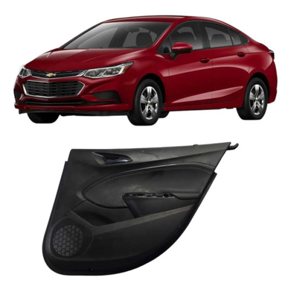 Forro Porta Traseira Direita Gm Cruze 1.4 Turbo 2018  Preto