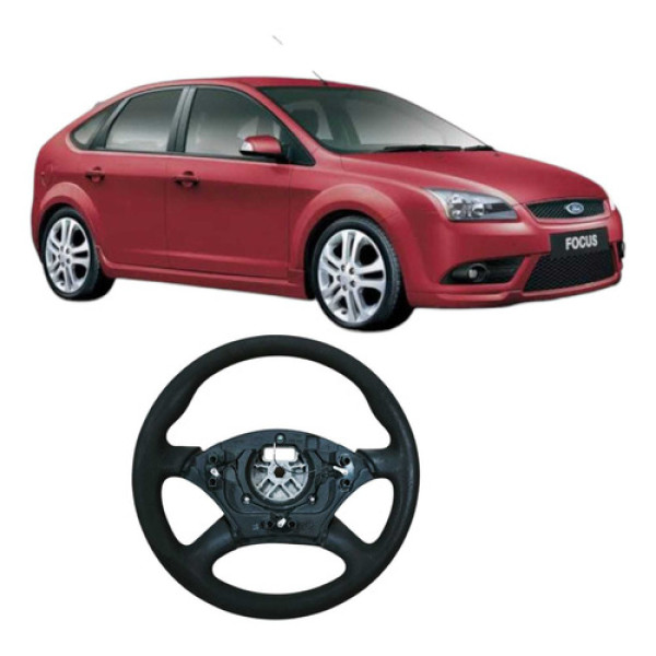 Volante Direção Original Ford Focus 2008 98ab3600 Prata