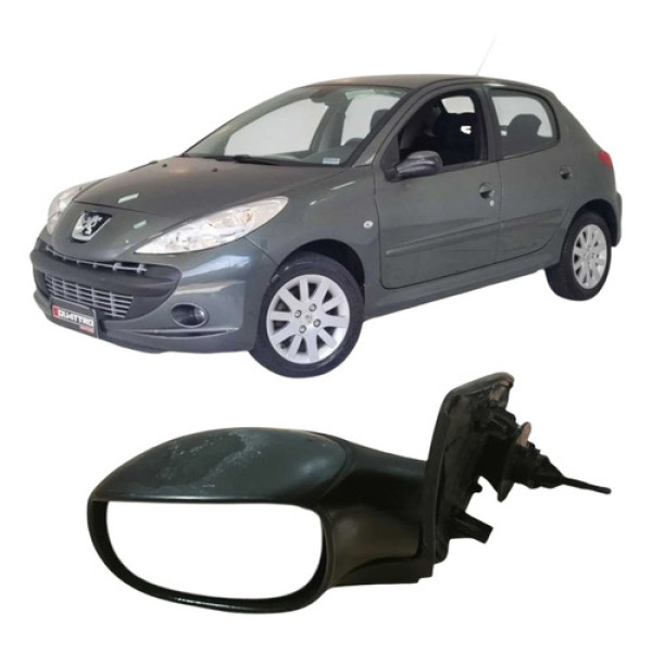 Retrovisor Dianteiro Esquerdo Peugeot 207 2009 1.4 Original