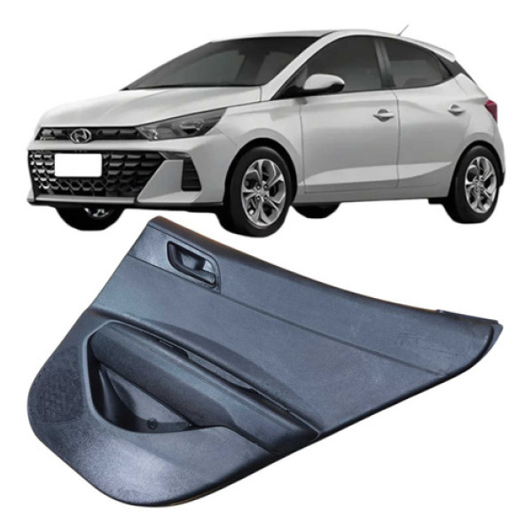 Forro Porta Traseira Direita 4p Hyundai Hb20 2021 83320r1210 Preto