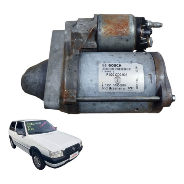 Motor Partida Arranque 1.0 Fiat Palio Strada Uno 2011 A 2014