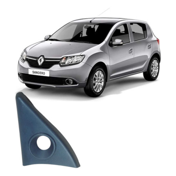 Moldura Interna Retrovisor Esquerdo Renault Sandero 2019 Preto